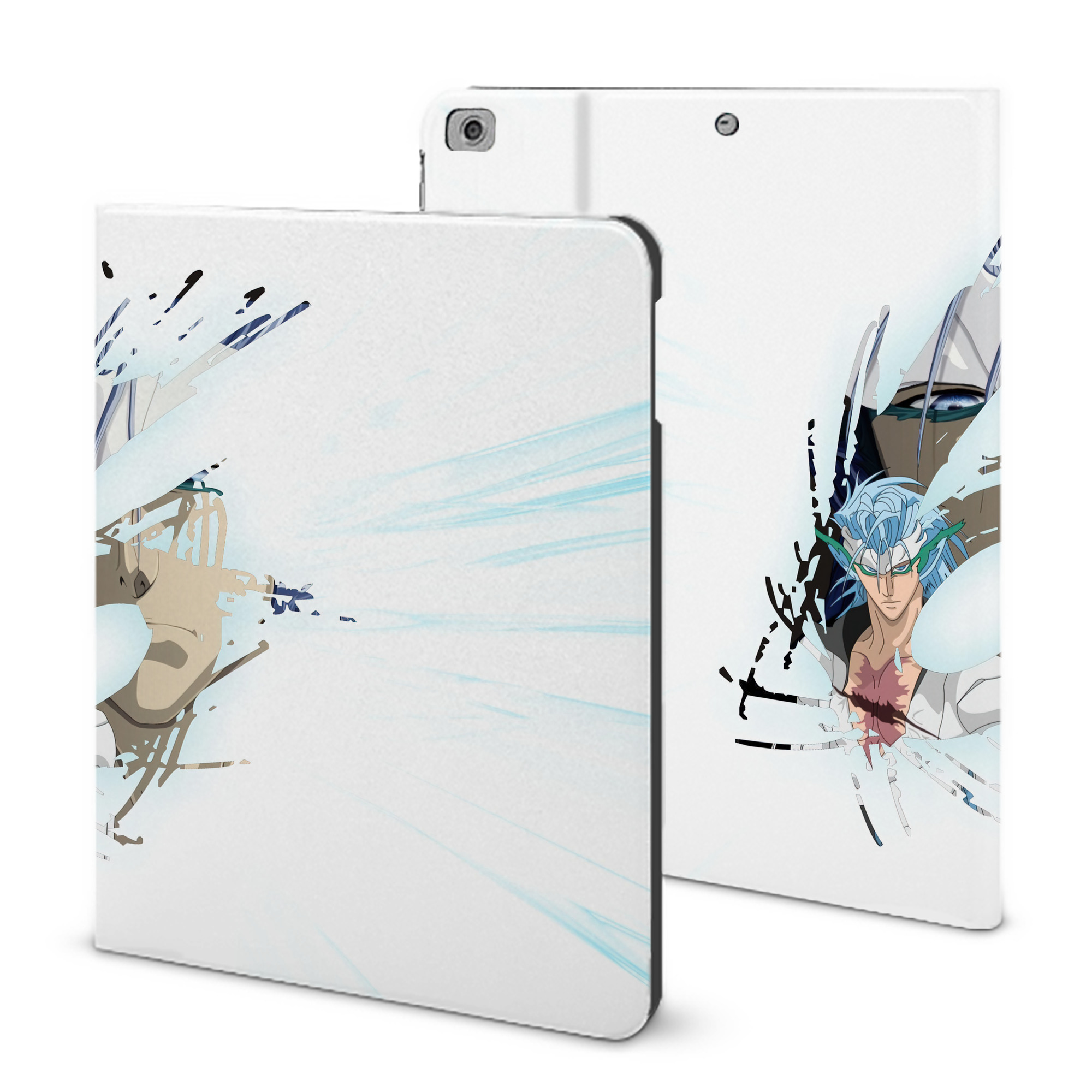 （画像用） ブリーチ BLEACH IPad ケース ブック型 PUレザー TPU 耐衝撃 軽量 薄型 ペン収納なし 全面保護 IPad 各モデル対応